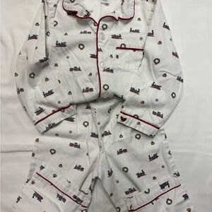 Charming Train and Wreath Kids Pajama Set